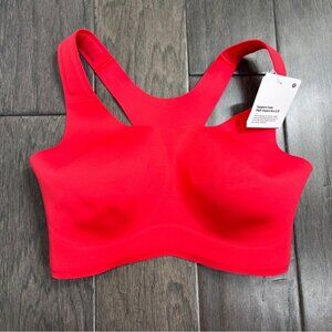 Lululemon NWT Go Further Bra with Support Code Technology Red Glow